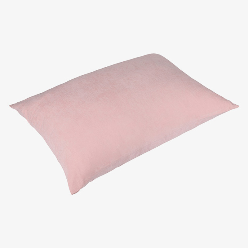 Nylon polyester roze bedkussen, zachte donzige kussens met polyester vezel voor thuis