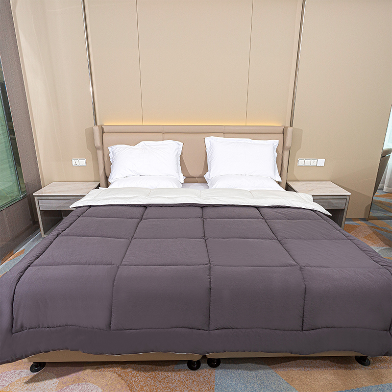 Gray het hele seizoen dekbedinzet - doosontwerp beddengoed dekbed lichtgewicht quilt hotel dekbed met hoektabs